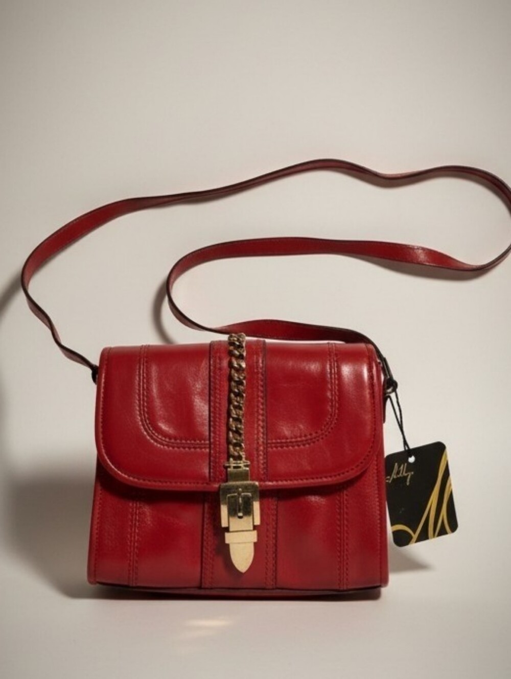 NWT Milly "Victoria" Red Leather Crossbody Bag!!